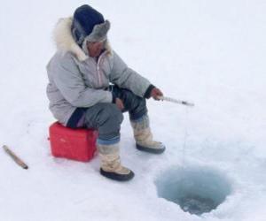 yapboz Buz balıkçılık